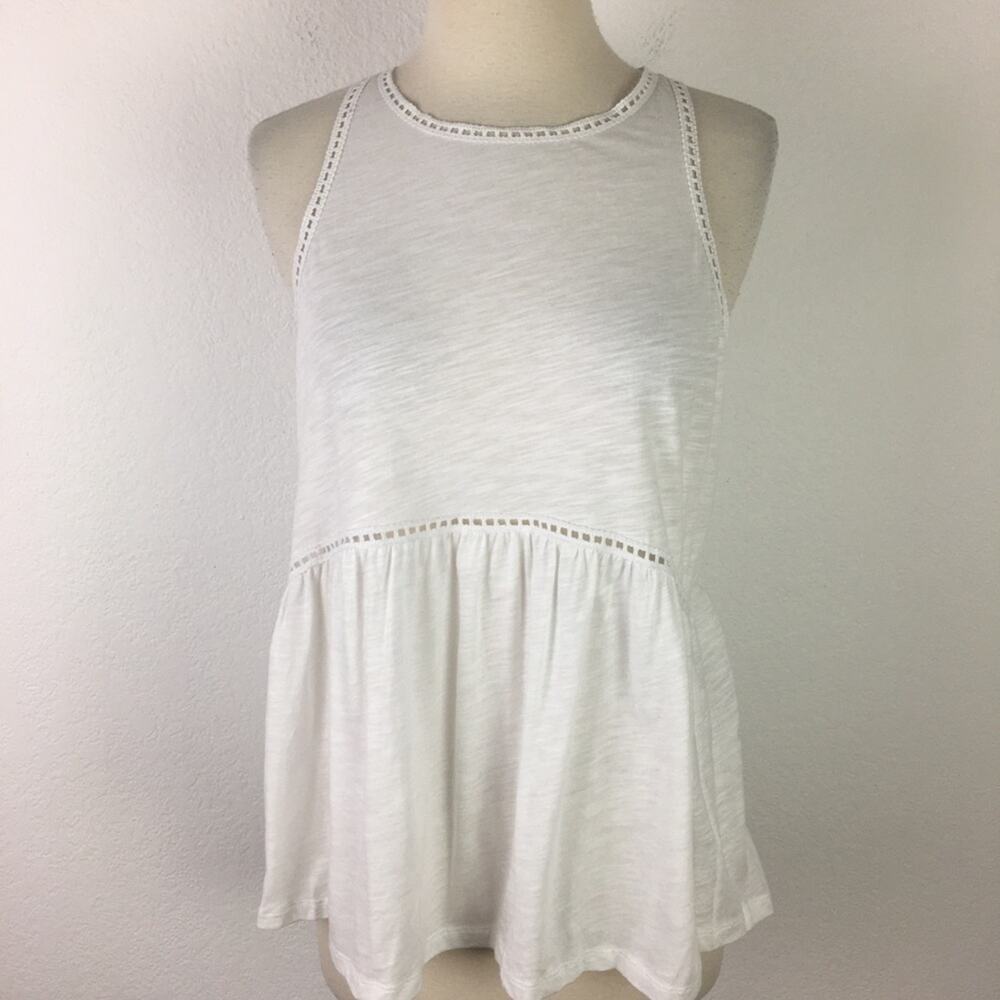 Express White Knit Babydoll Tank NWT top Small - Picture 2 of 9